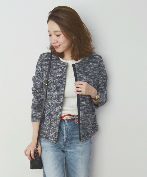 マペルノーカラージャケット【SHIPS for women】¥18,360｜ファッション